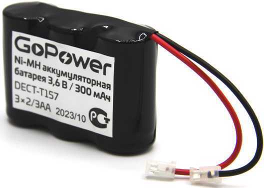 Аккумулятор для радиотелефонов GoPower T157 PC1 NI-MH 300mAh (1/15/180) Аккумуляторы фото, изображение
