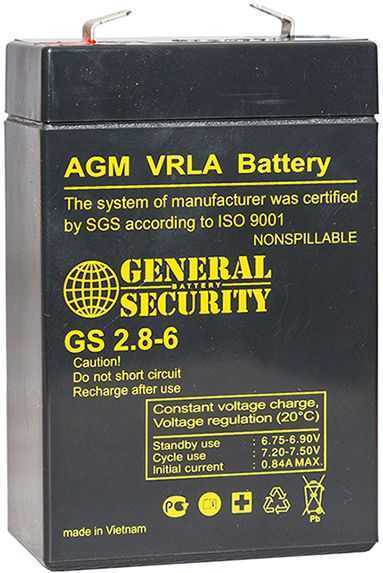 General Security GS 2,8-6 Аккумуляторы фото, изображение